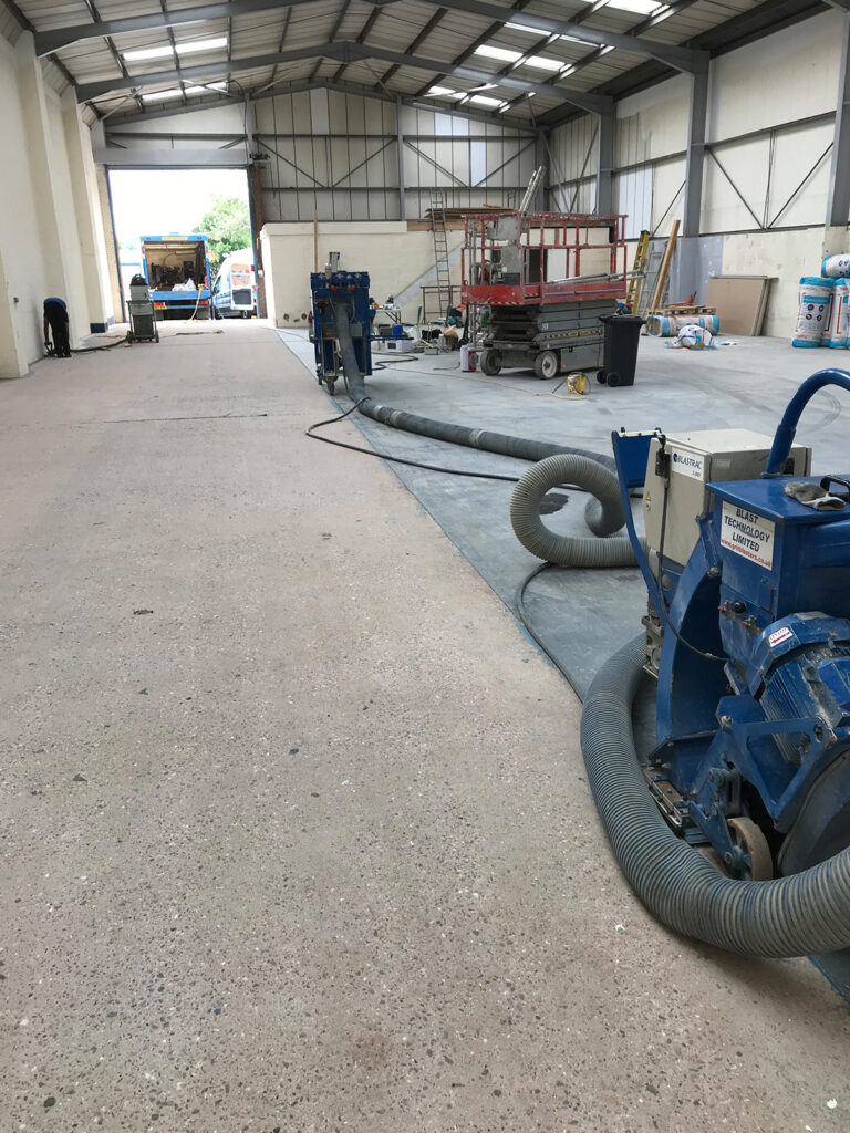 dust-free-shot-blasting dust free shot blasting of rental unit